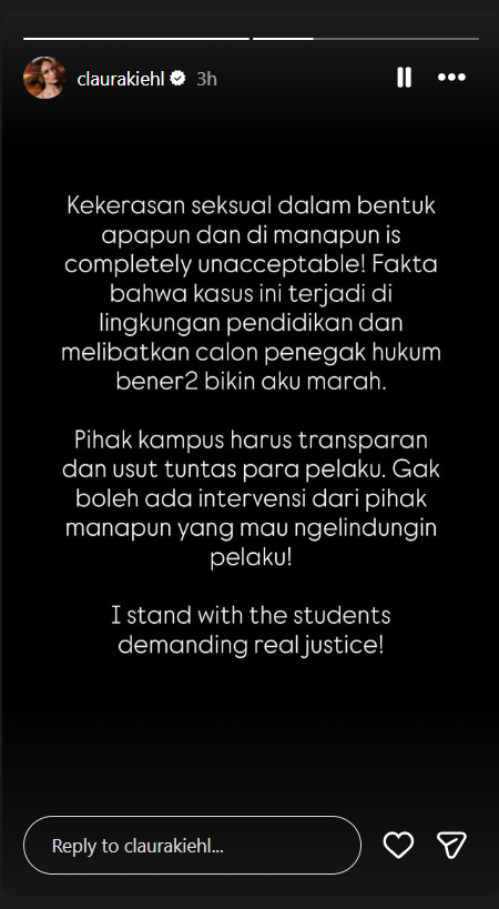 Kasus Dugaan Pelecehan di FH UI Viral, Cinta Laura Tuntut Kampus Usut Tuntas Pelaku