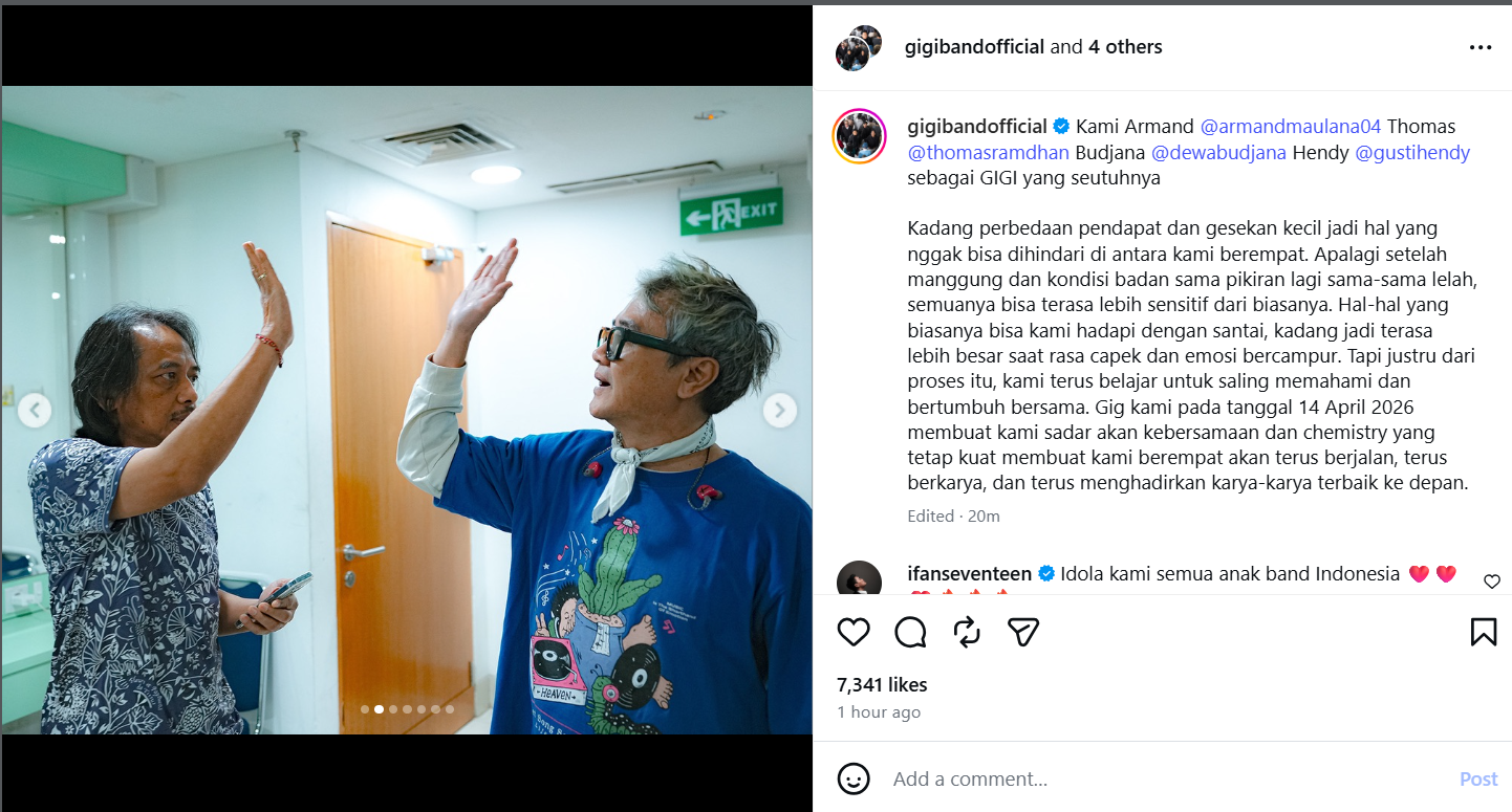 GIGI Akhirnya Buka Suara, Thomas Ramdhan Batal Hengkang?