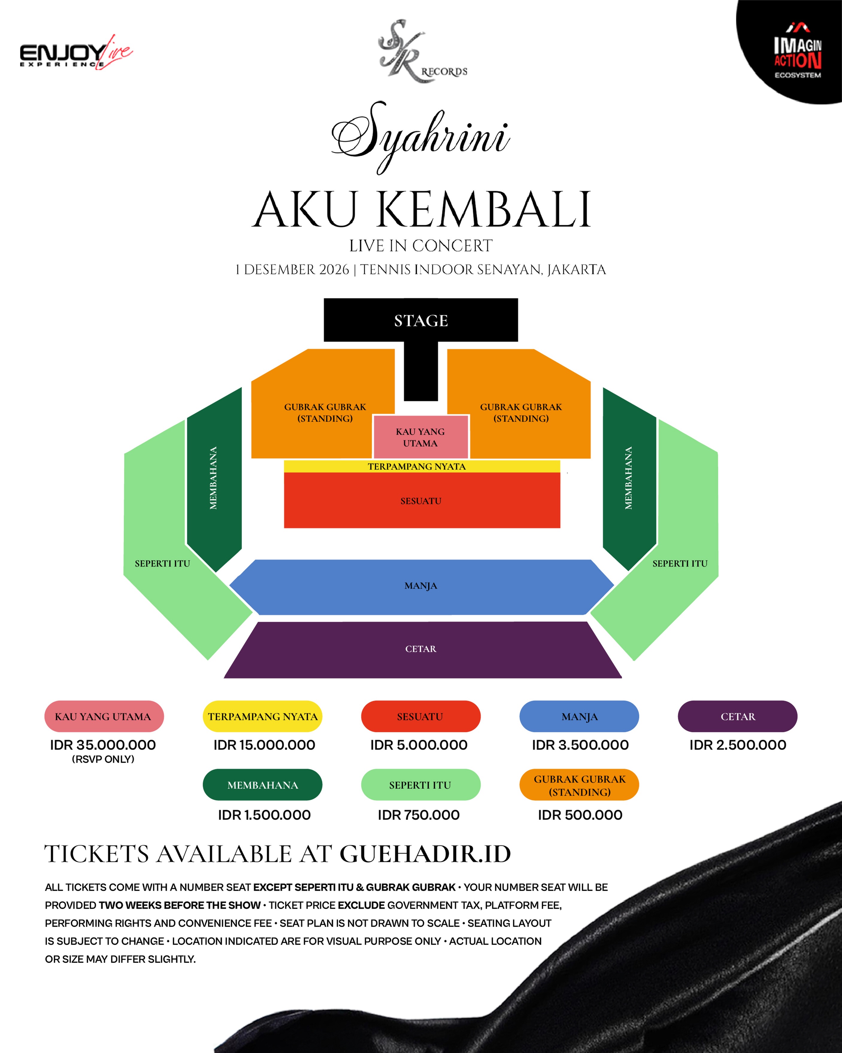 Seat Plan Konser Syahrini 2026