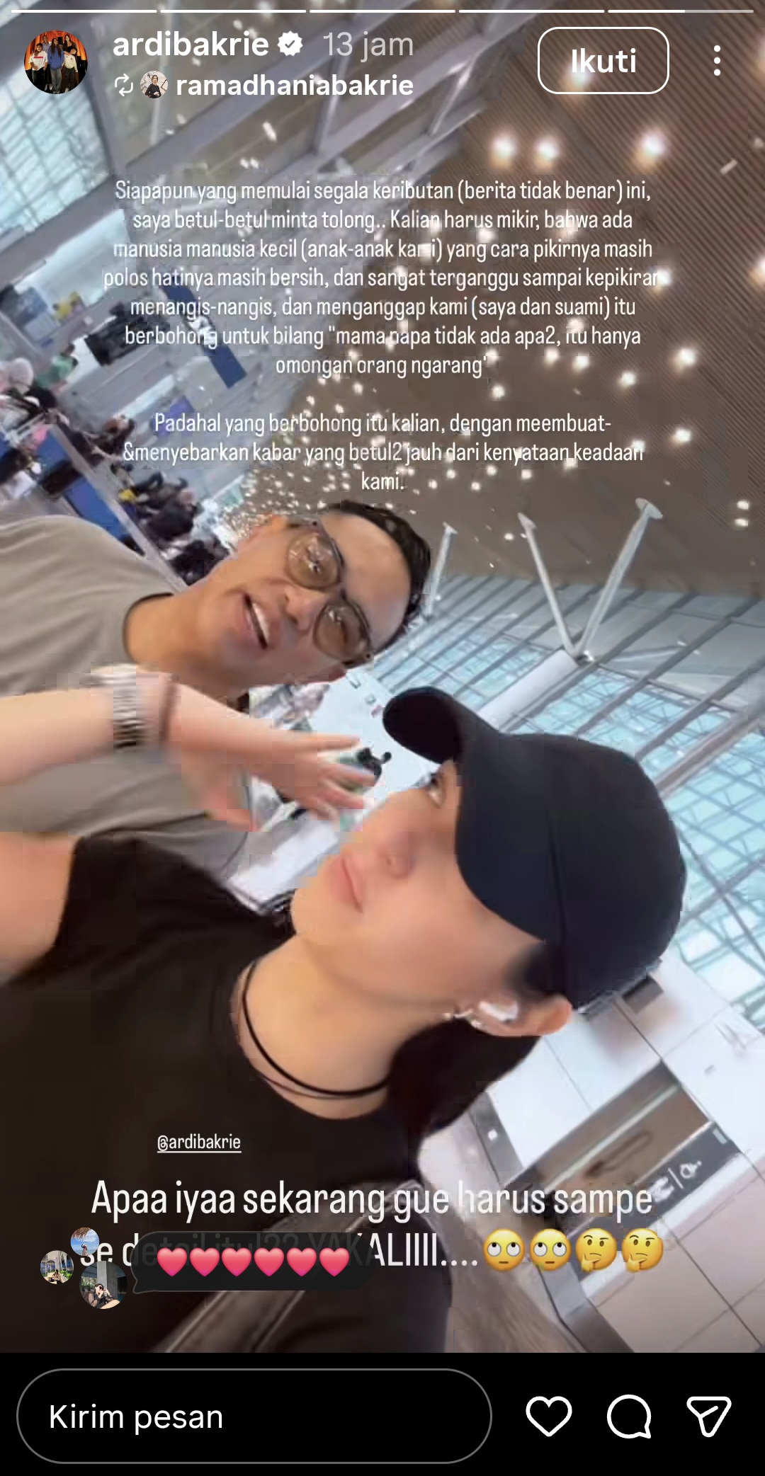 Nia Ramadhani Murka soal Isu Perceraian dengan Ardi Bakrie: Anak-Anak Sampai Menangis