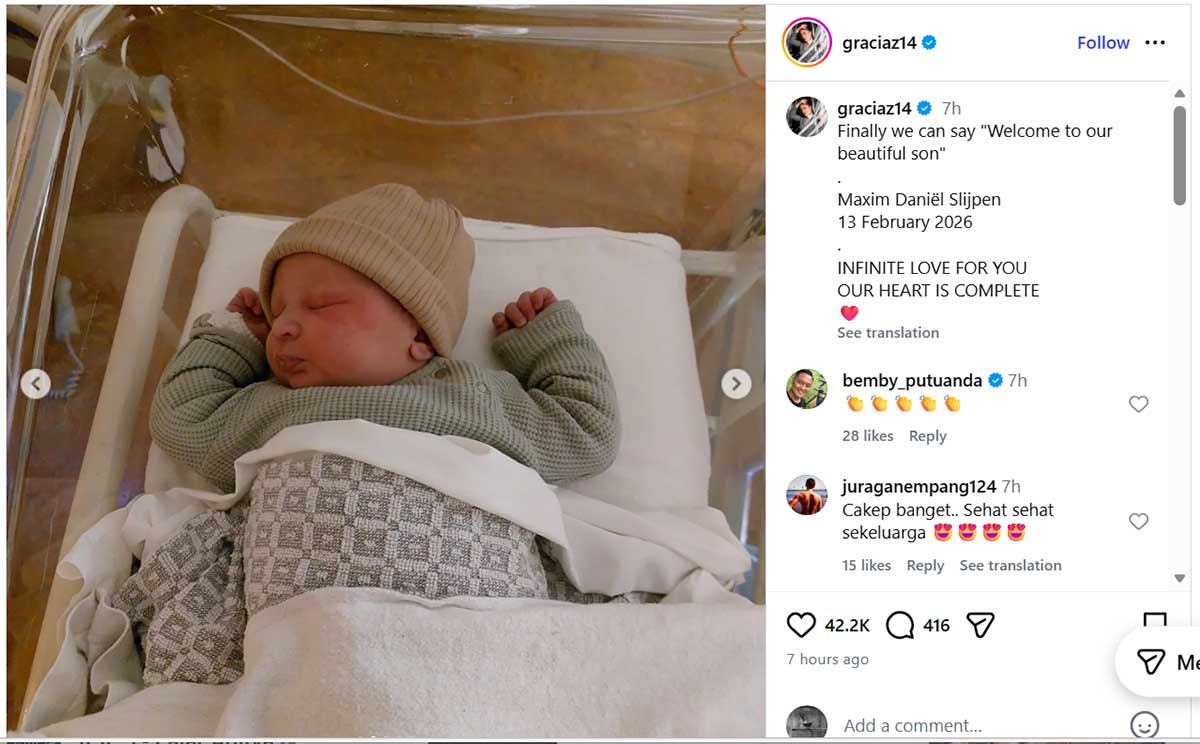 Selamat! Gracia Indri Dikaruniai Anak Kedua