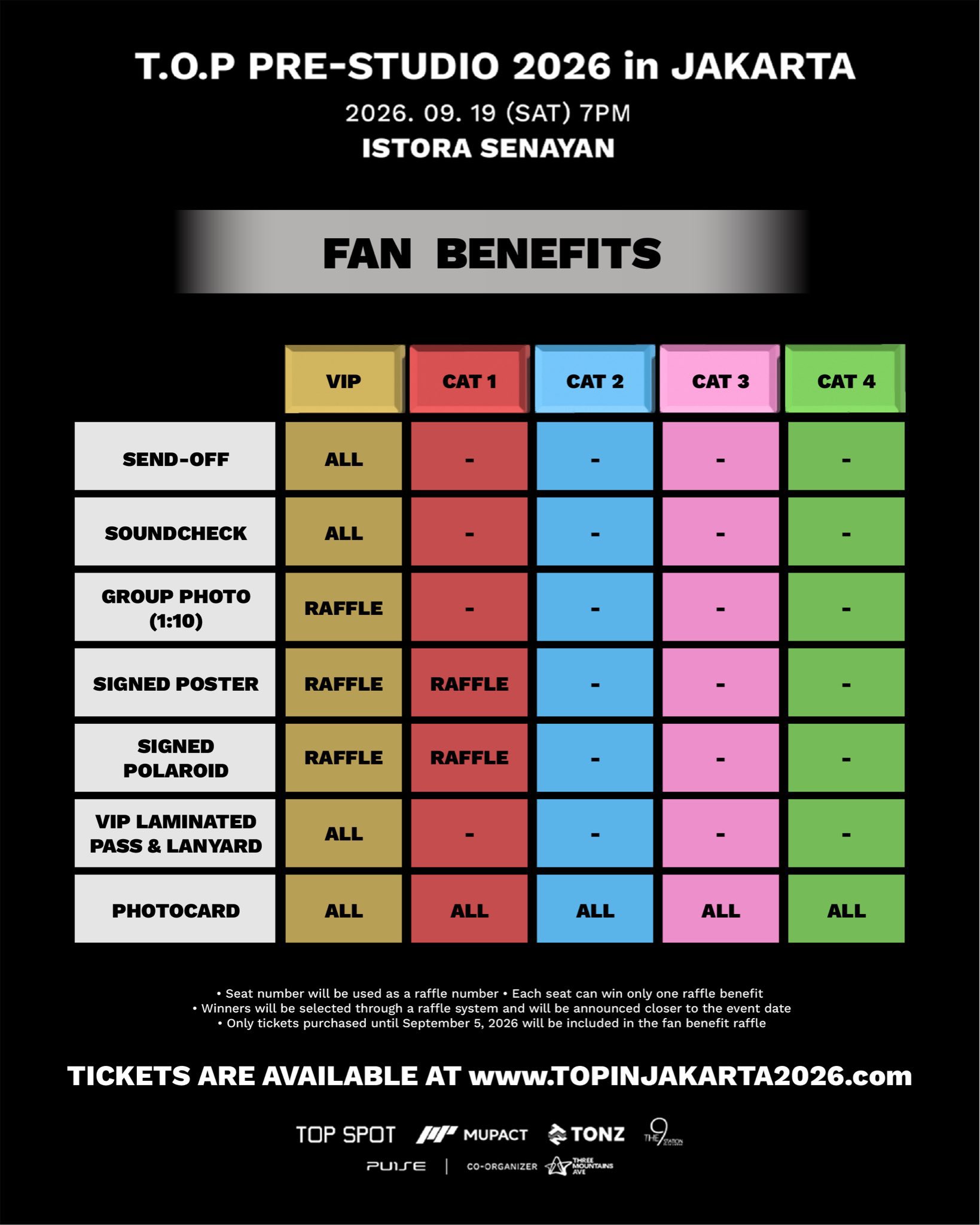 Harga Tiket Fanmeeting T.O.P di Jakarta 2026 dan Cara Belinya