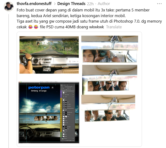Cerita di Balik Sampul Album Bintang di Surga Peterpan, Garapan Kilat Cuma 1 Minggu!