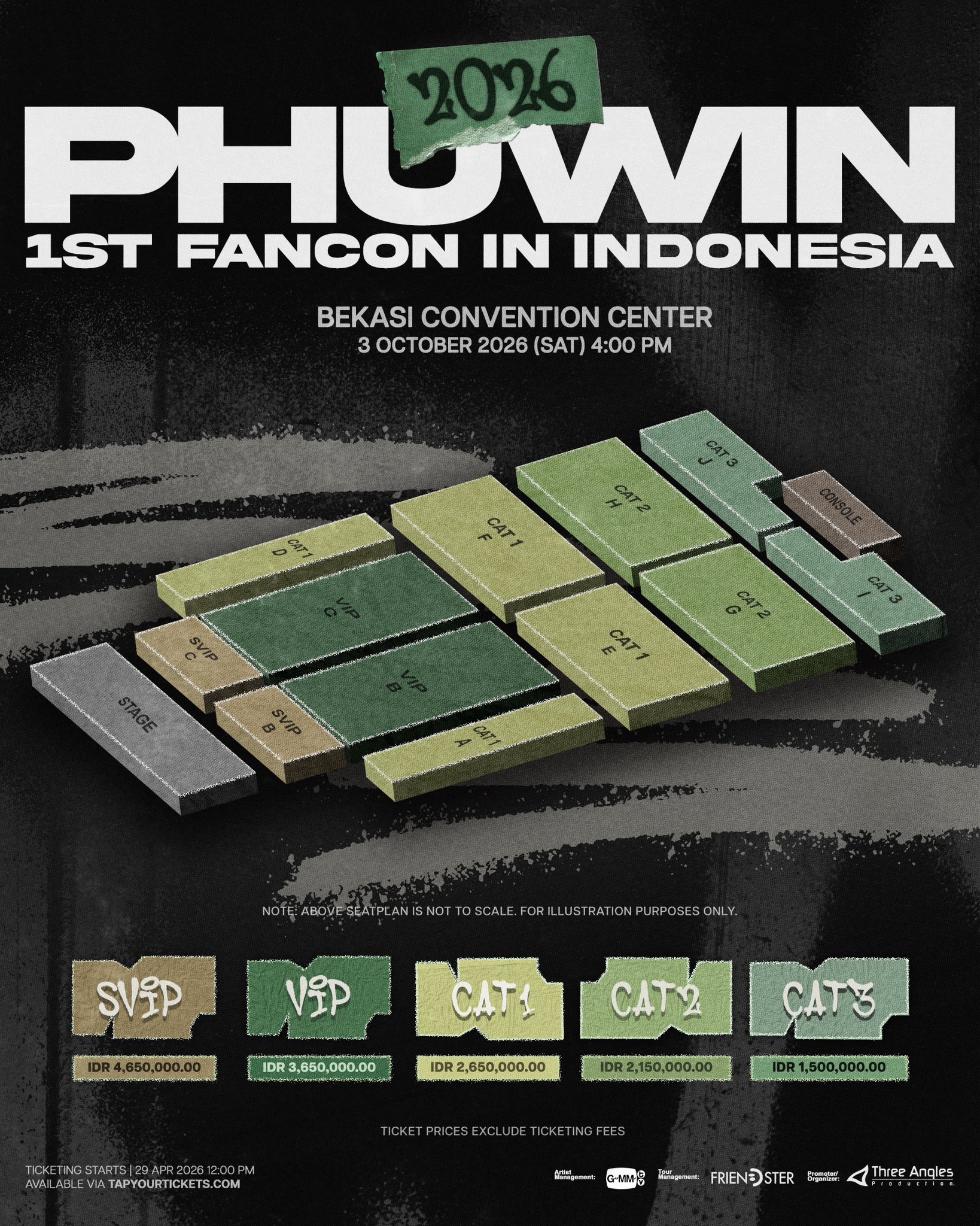 Harga Tiket dan Jadwal Fancon Phuwin di Indonesia 2026