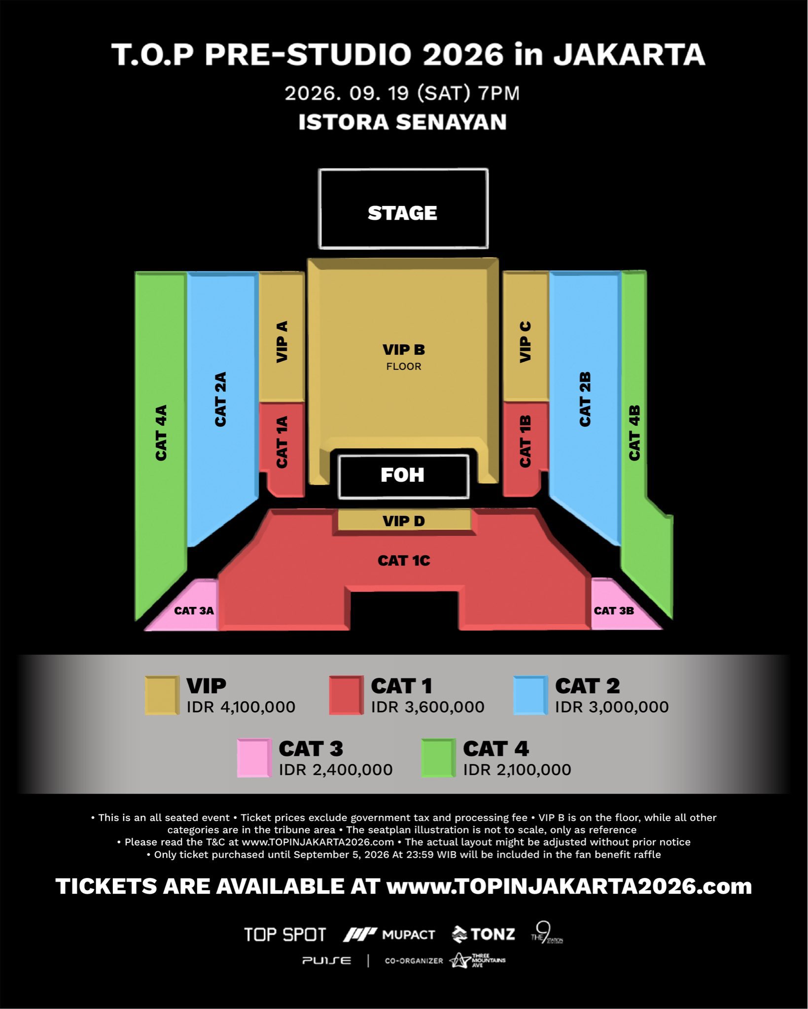 Harga Tiket Fanmeeting T.O.P di Jakarta 2026 dan Cara Belinya