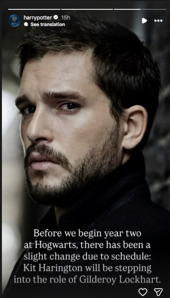 Kit Harington Jadi Gilderoy Lockhart di Serial Harry Potter Season 2