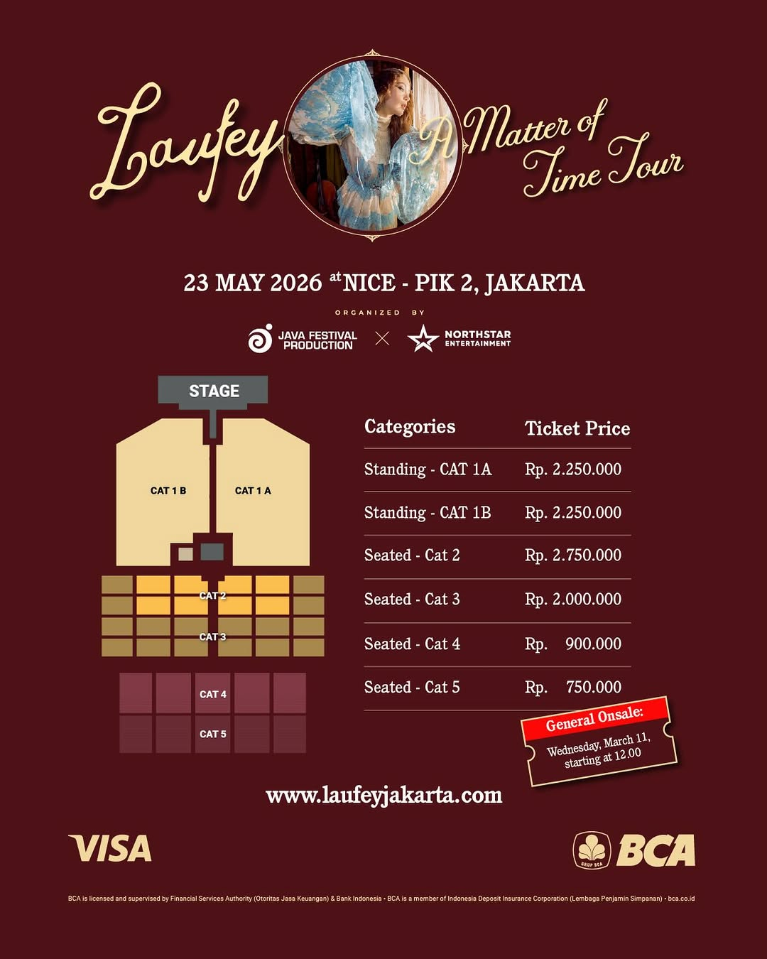 Harga Tiket Konser Laufey di Jakarta, Mulai dari Rp750 Ribu