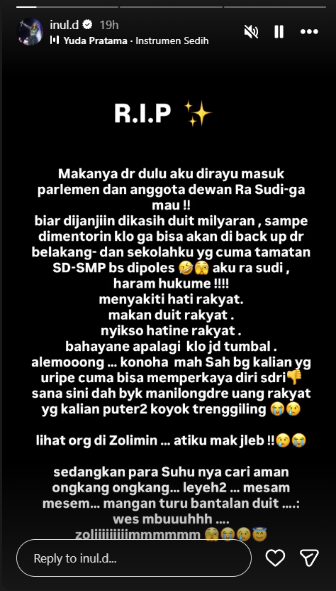 Nadiem Makarim Divonis 18 Tahun Penjara, Inul Daratista: Sabar Yo Pak, Kita Berdoa Buatmu