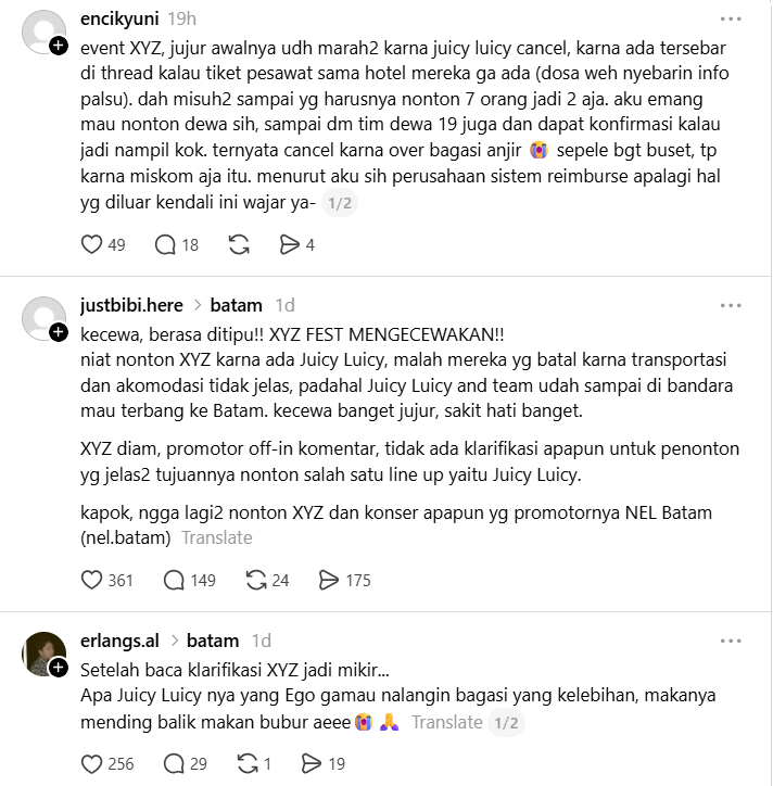 keluhan warganet
