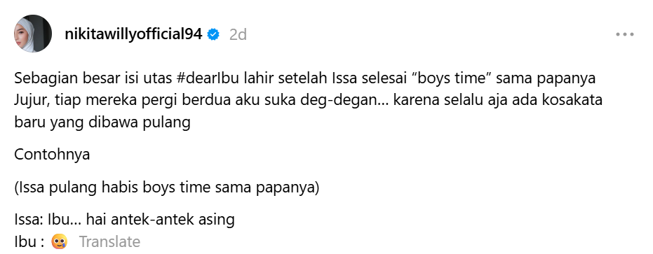 Nikita Willy Deg-degan Issa Sebut Antek-Antek Asing Usai Main Bareng Indra Priawan