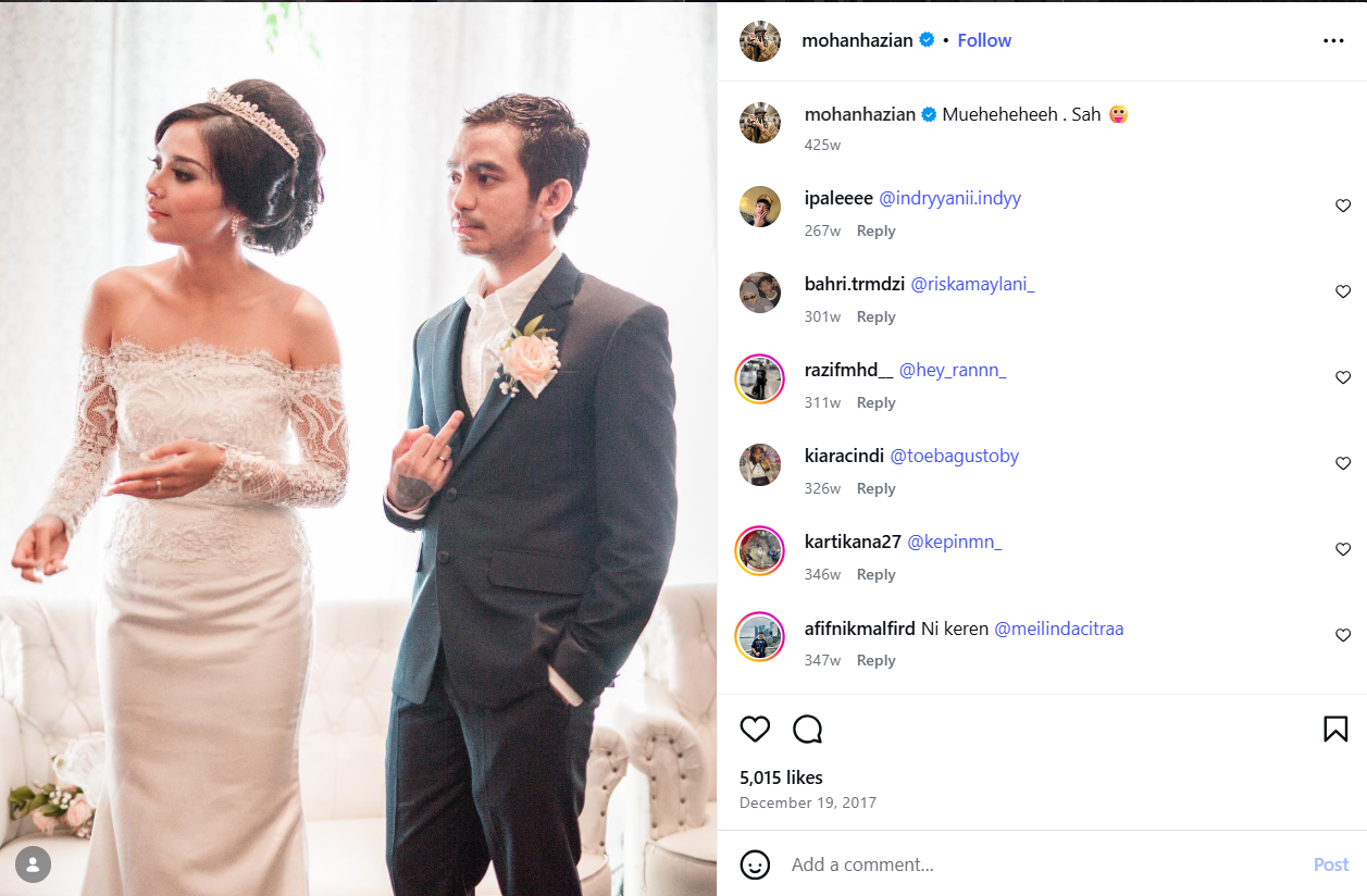 Alya Putri Hilangkan Foto Pernikahan usai Mohan Hazian Terseret Kasus Dugaan Pelecehan