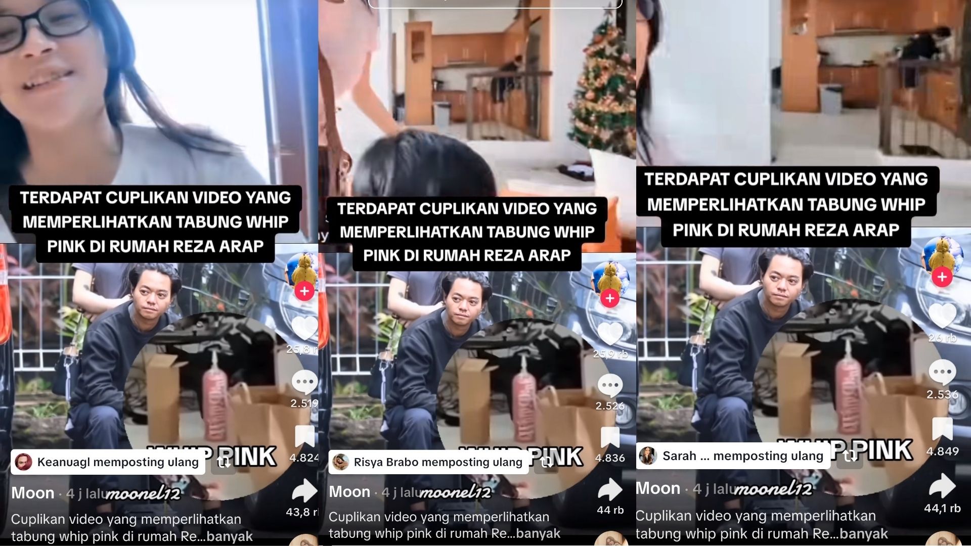 Sahabat Lula Lahfah Kompak Sindir Reza Arap soal Tabung Whip Pink?