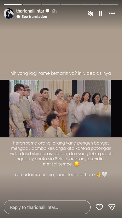 Aurel Hermansyah Disebut Dicueki Keluarga Halilintar, Thariq Unggah Bukti Video Asli