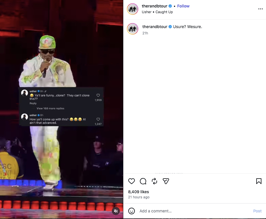 Usher Dituding Pakai Body Double Saat Konser, Ini Tanggapannya