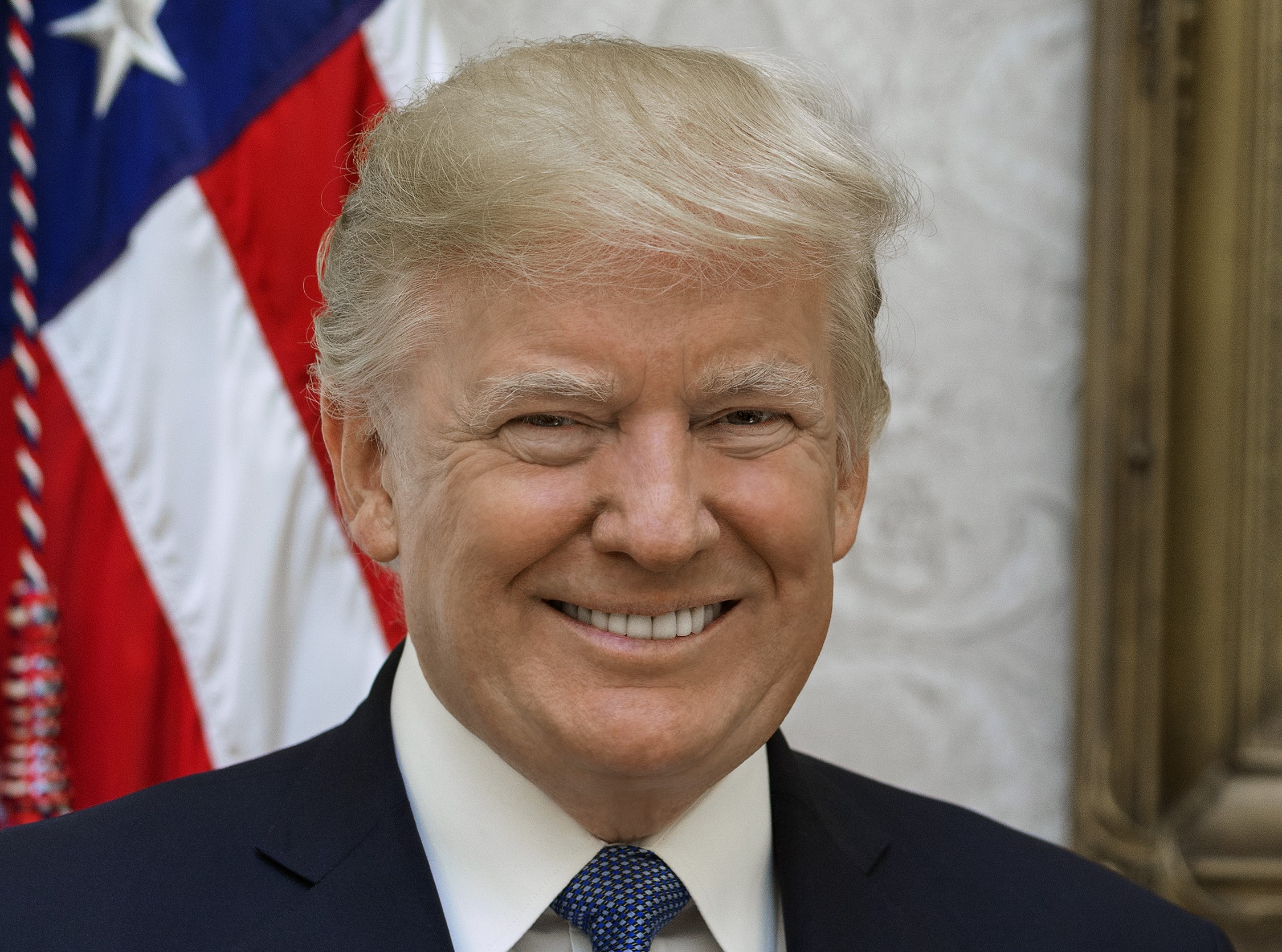 Makna Tersirat Foto Resmi Pelantikan Donald Trump Nan Seram