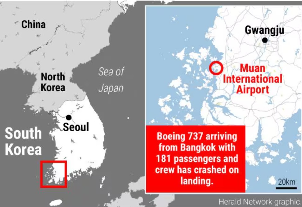 Kronologi Kecelakaan Jeju Air, Hantam Dinding Pembatas usai Menabrak Burung