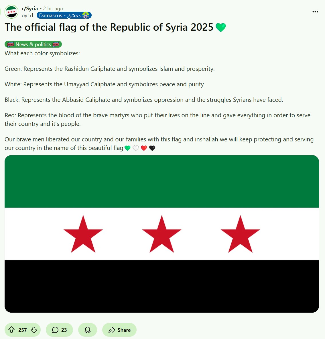 Apa Arti Bendera Pemberontak Suriah? Potensi Bendera Suriah yang Baru