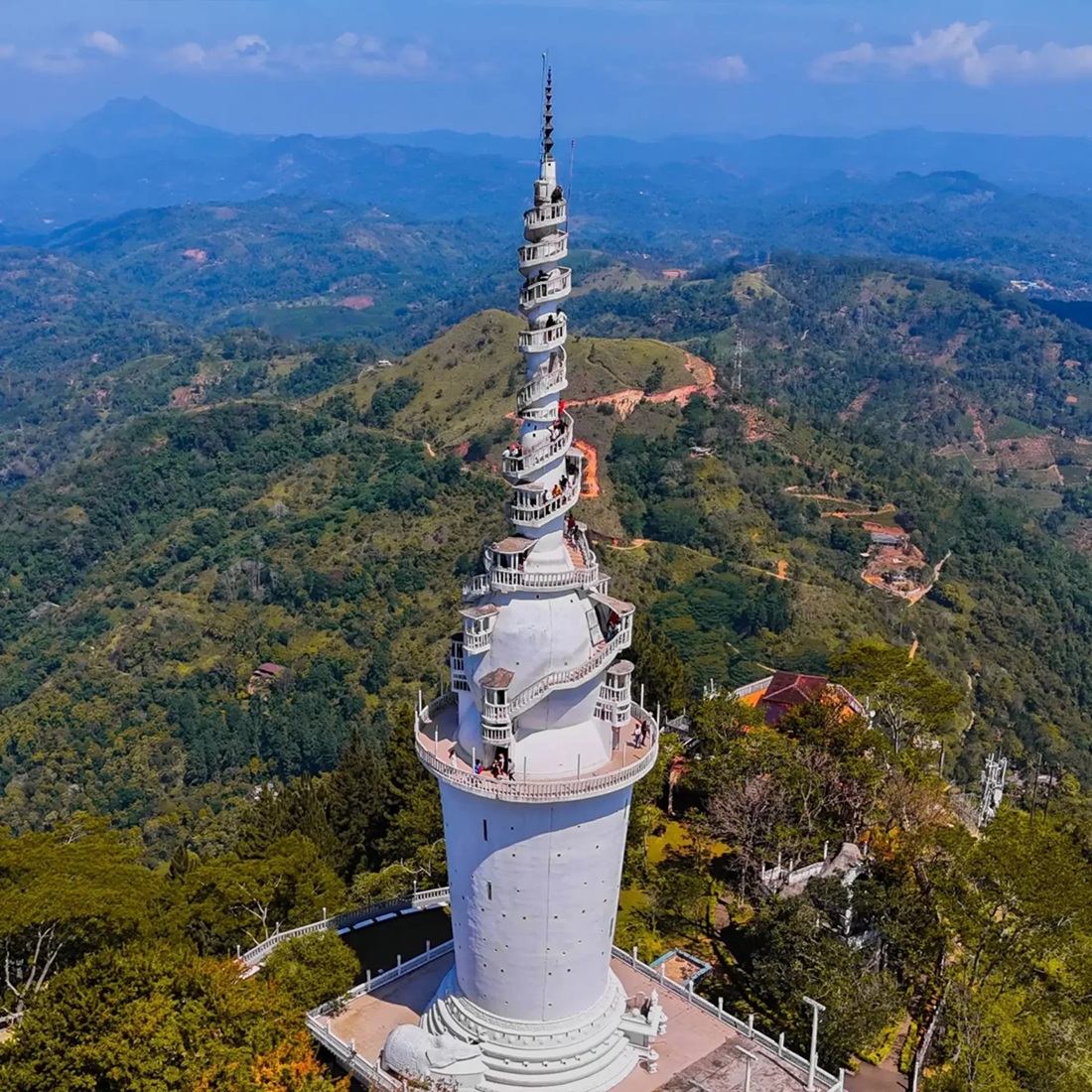 Ambuluwawa Tower, Menara Spiral di Sri Lanka yang Mirip Karin Tower Dragon Ball