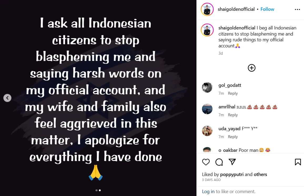 Diserbu Netizen Indonesia, Presenter Israel <i>Nyerah</i> dan Minta Maaf