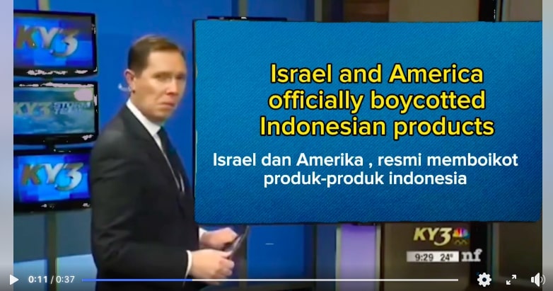 [Cek Fakta] Israel dan Amerika Boikot Produk Indonesia? Ini Faktanya