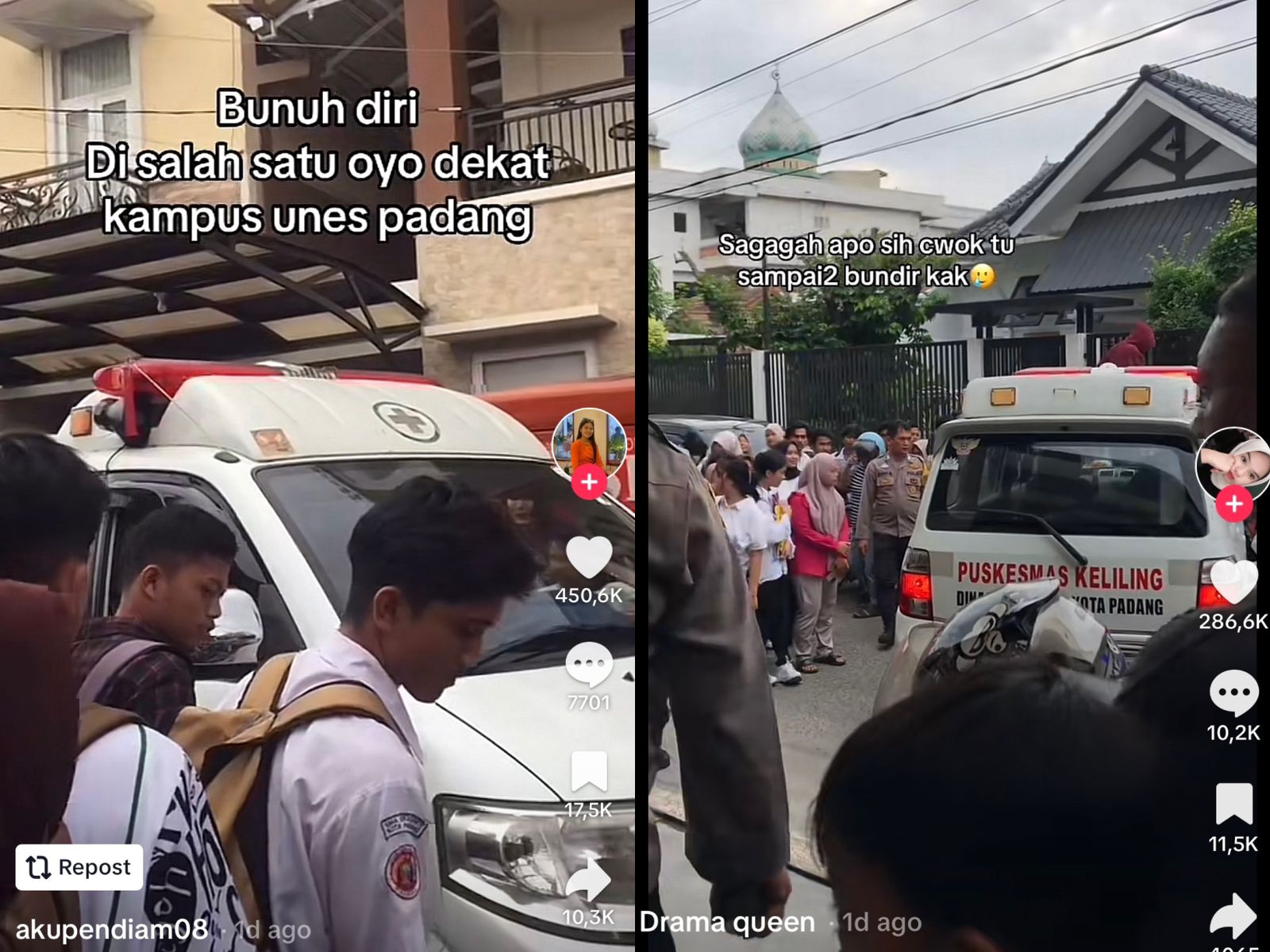 Ramai di TikTok, Perempuan Ditemukan Tewas Gantung Diri di Penginapan Sumbar
