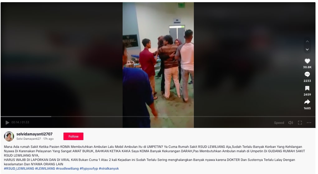 Viral Keluarga Pasien Sebut Mobil Ambulans Disembunyikan, RSUD Leuwiliang Buka Suara