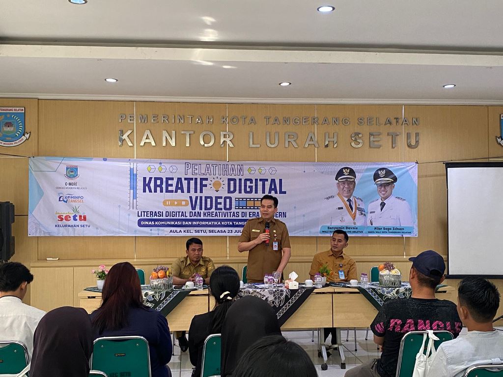 Gelar Pelatihan Video Kreatif, Benyamin: Wujudkan SDM Tangsel yang Unggul di Era Digital