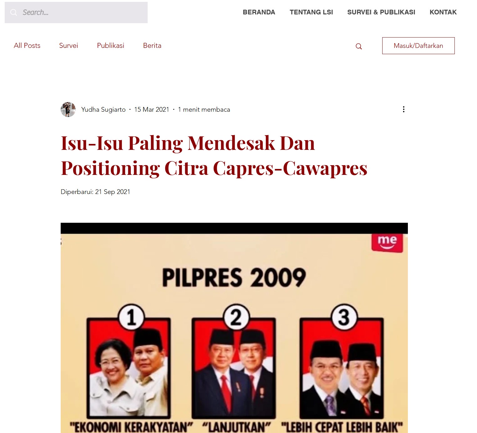 [Cek Fakta] Exit Poll LSI Tunjukan Kemenangan Pramono Anung Sebesar 58,8%, Pukul 11