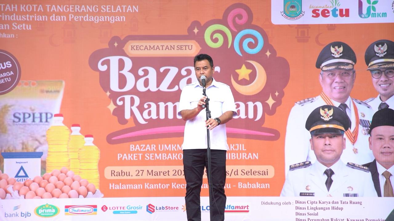 Bazar Ramadan di Tangsel, Pilar Saga Ichsan: Bantu Stabilkan Harga Bahan Pokok