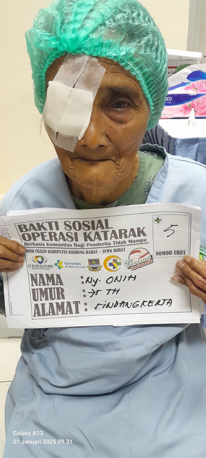 PosIND Dukung Pertiwi Jabar Gelar Bakti Sosial Operasi Katarak untuk 200 Orang di RS Cililin