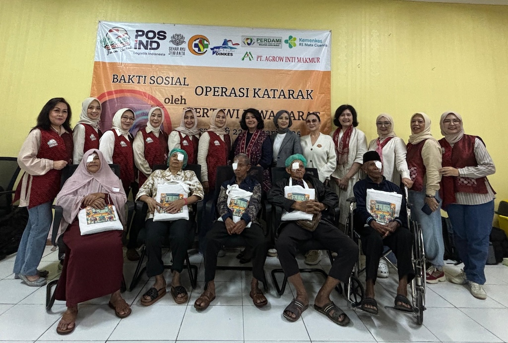 PosIND Dukung Pertiwi Jabar Gelar Bakti Sosial Operasi Katarak untuk 200 Orang di RS Cililin