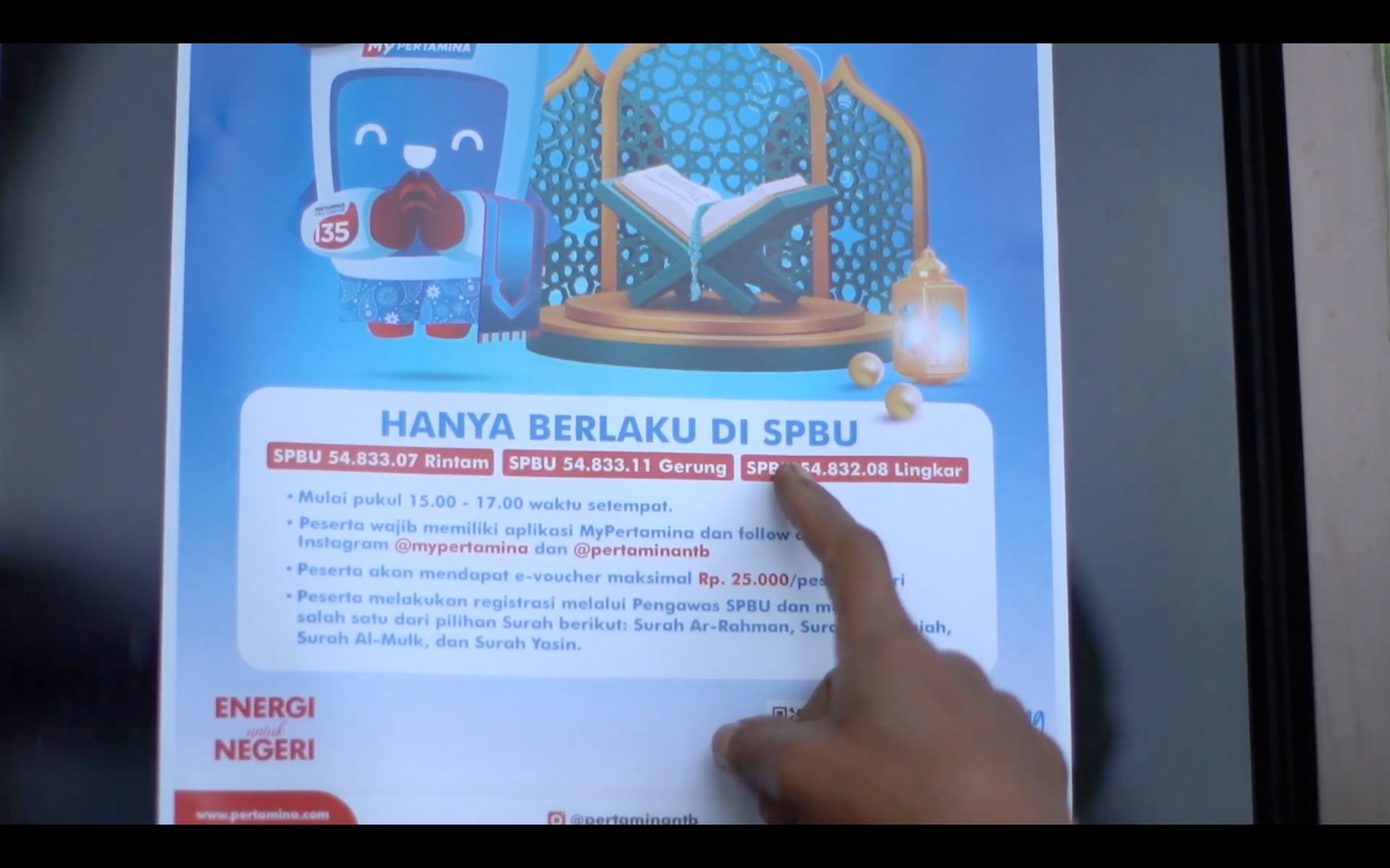 Berkah Ramadan, Pertamina Gelar Program Mengaji Berhadiah Voucher BBM di SPBU