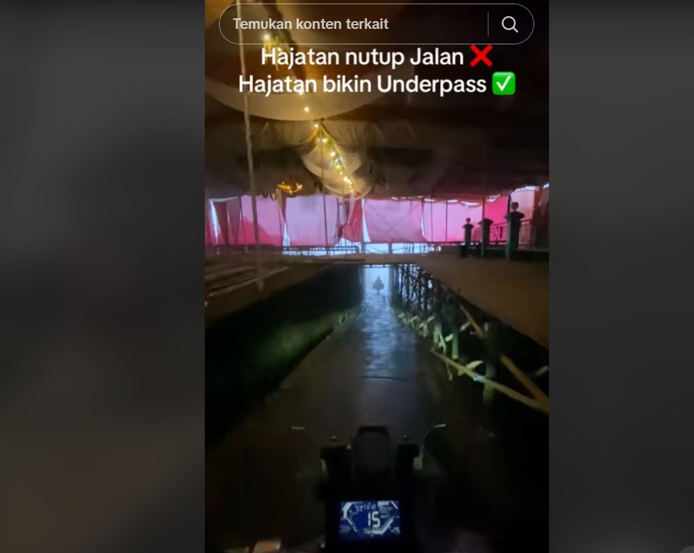 Viral Tenda Pernikahan di Boyolali Dibuat Underpass agar Tak Ganggu Pengendara