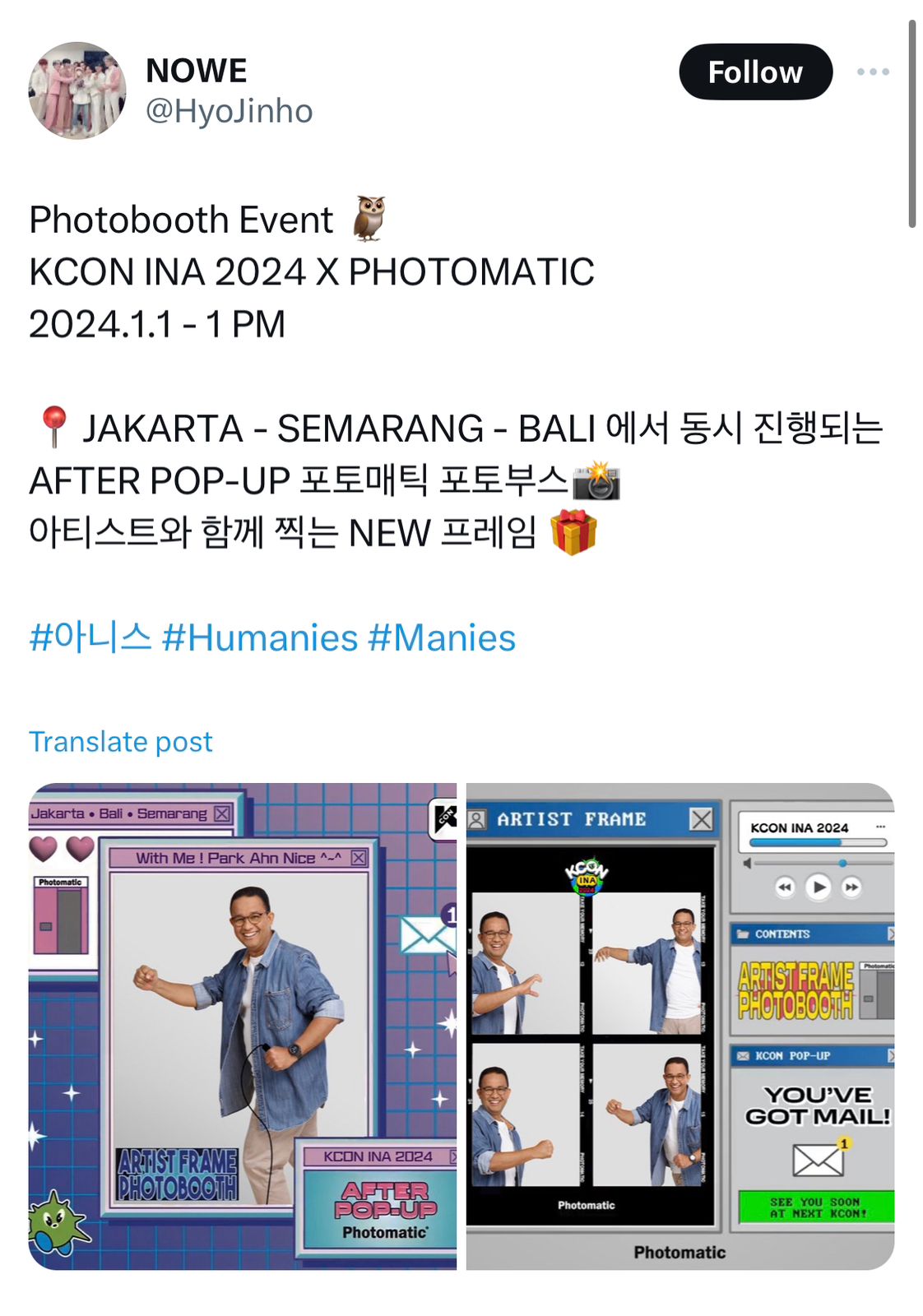 Cara Kocak K-popers <i>Ngehype</i> Park Ahn Nice, Sampai Dibuat Photocard dan Billboard di NY
