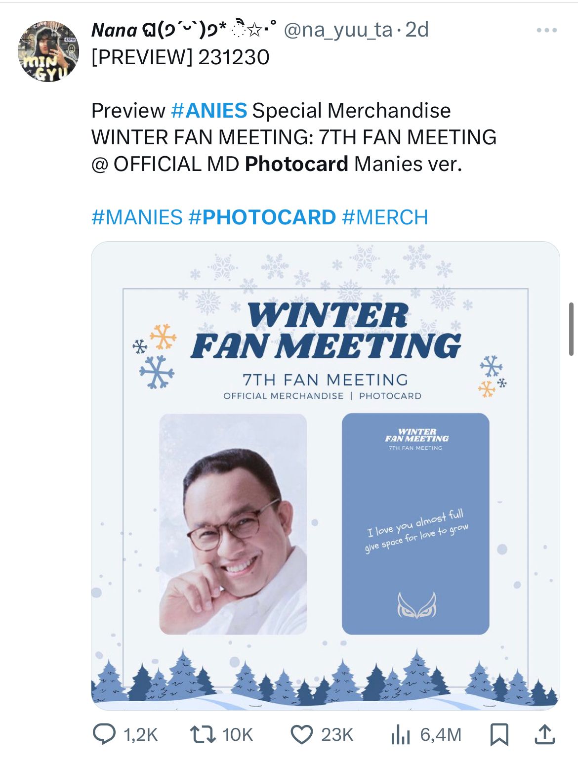 Cara Kocak K-popers <i>Ngehype</i> Park Ahn Nice, Sampai Dibuat Photocard dan Billboard di NY