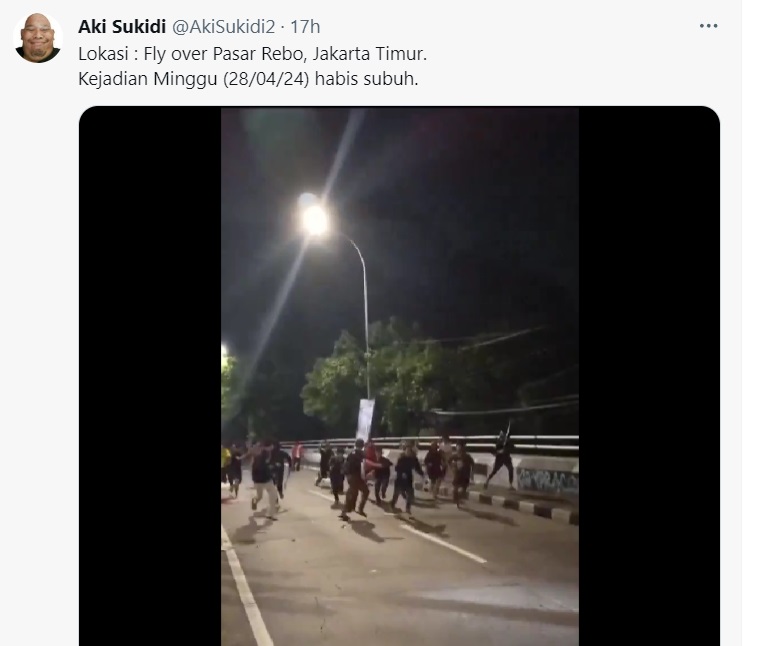 Tangan Pelajar Putus Akibat Tawuran di Fly Over Pasar Rebo, 4 Orang Ditangkap