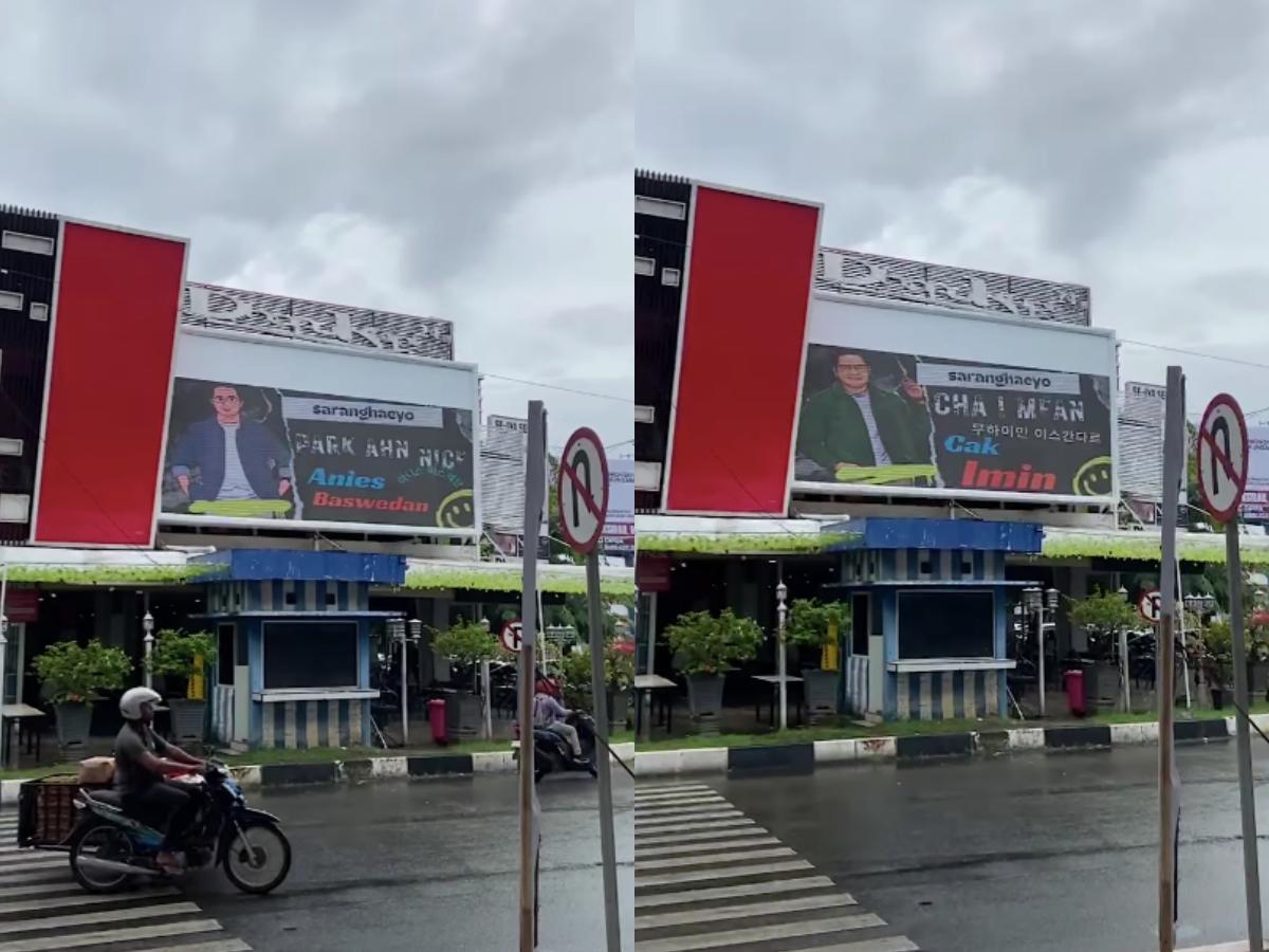 Videotron Anies dan Cak Imin Muncul di Banda Aceh, Netizen: Di-<i>takedown</i> 1 Muncul 1.000