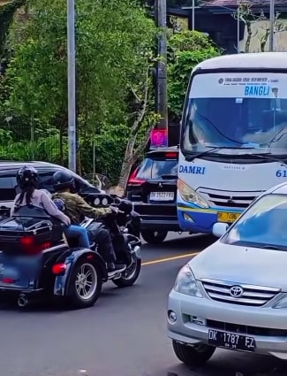 Viral Pengendara Moge Arogan, Lawan Arah Tapi Malah Marahi Sopir Bus