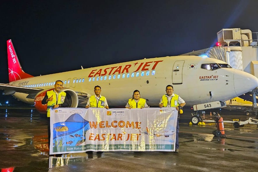 Easter Jet Buka Penerbangan Langsung Rute Incheon-Manado