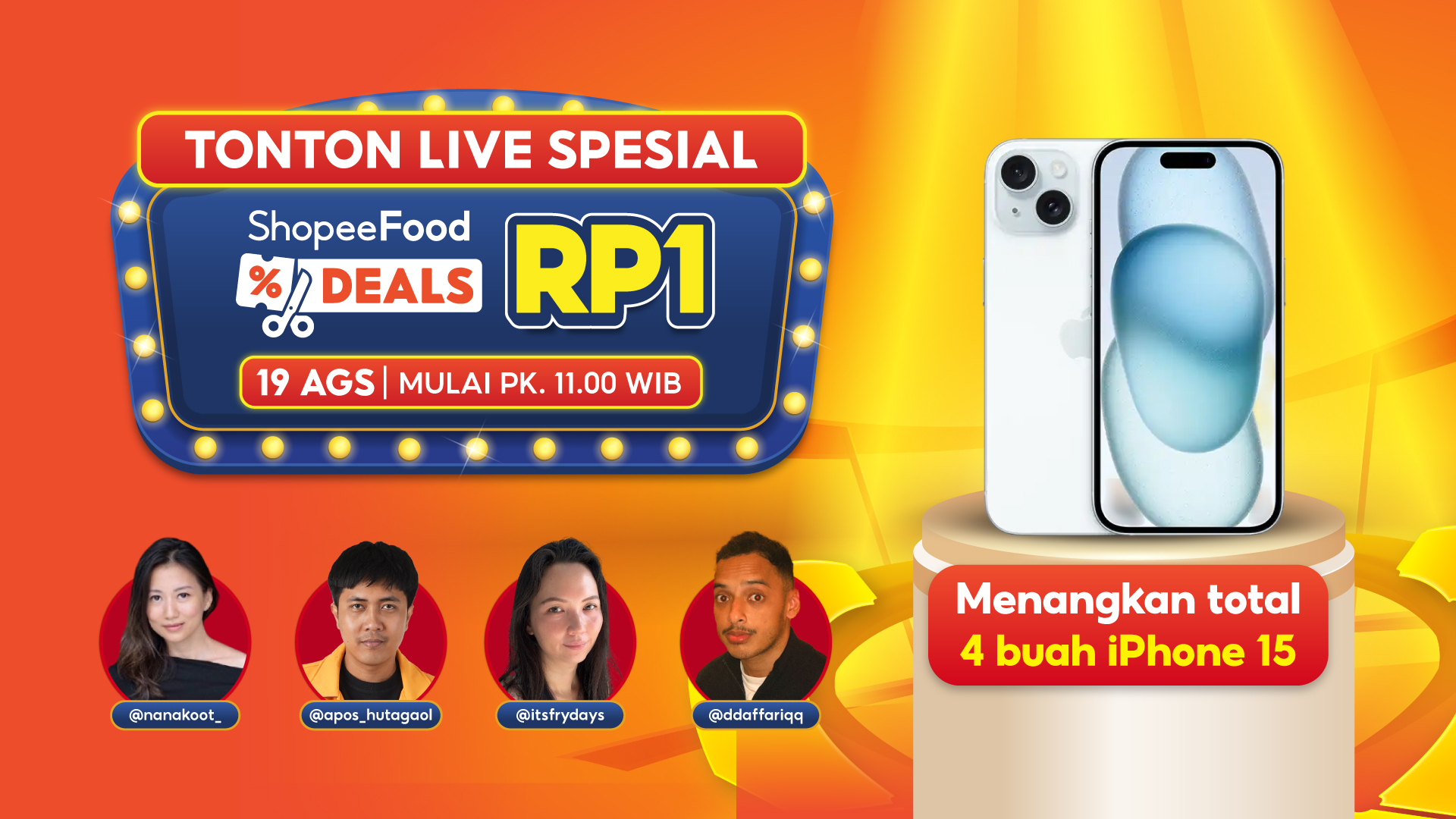 ShopeeFood Deals Hadir Bulan Ini dengan Pilihan Merchant Lebih Beragam: Burger King RP1, Plus Diskon Spesial Menu Kopi hingga Sushi!