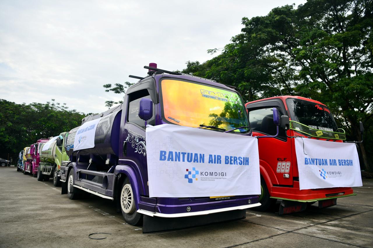 Komdigi Kirim 118 Tangki Air Bersih dan Pulihkan Jaringan Komunikasi di Aceh Tamiang