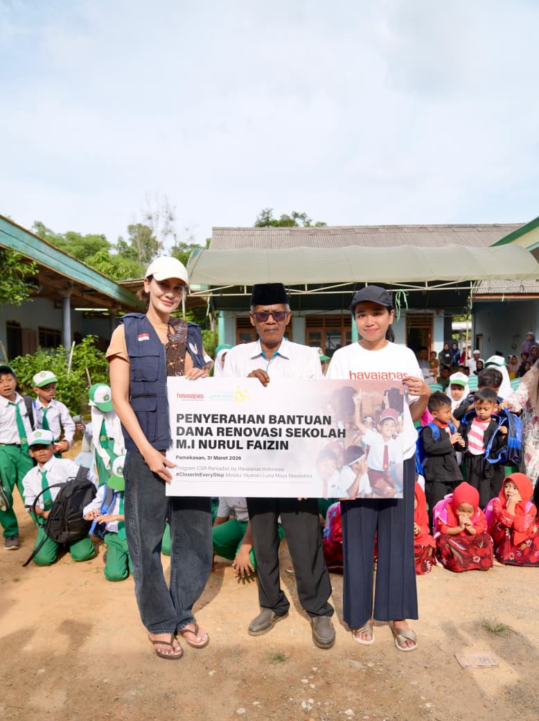 Havaianas dan Yayasan Luna Maya Nawasena Salurkan Rp171 Juta untuk Renovasi Sekolah di Pamekasan