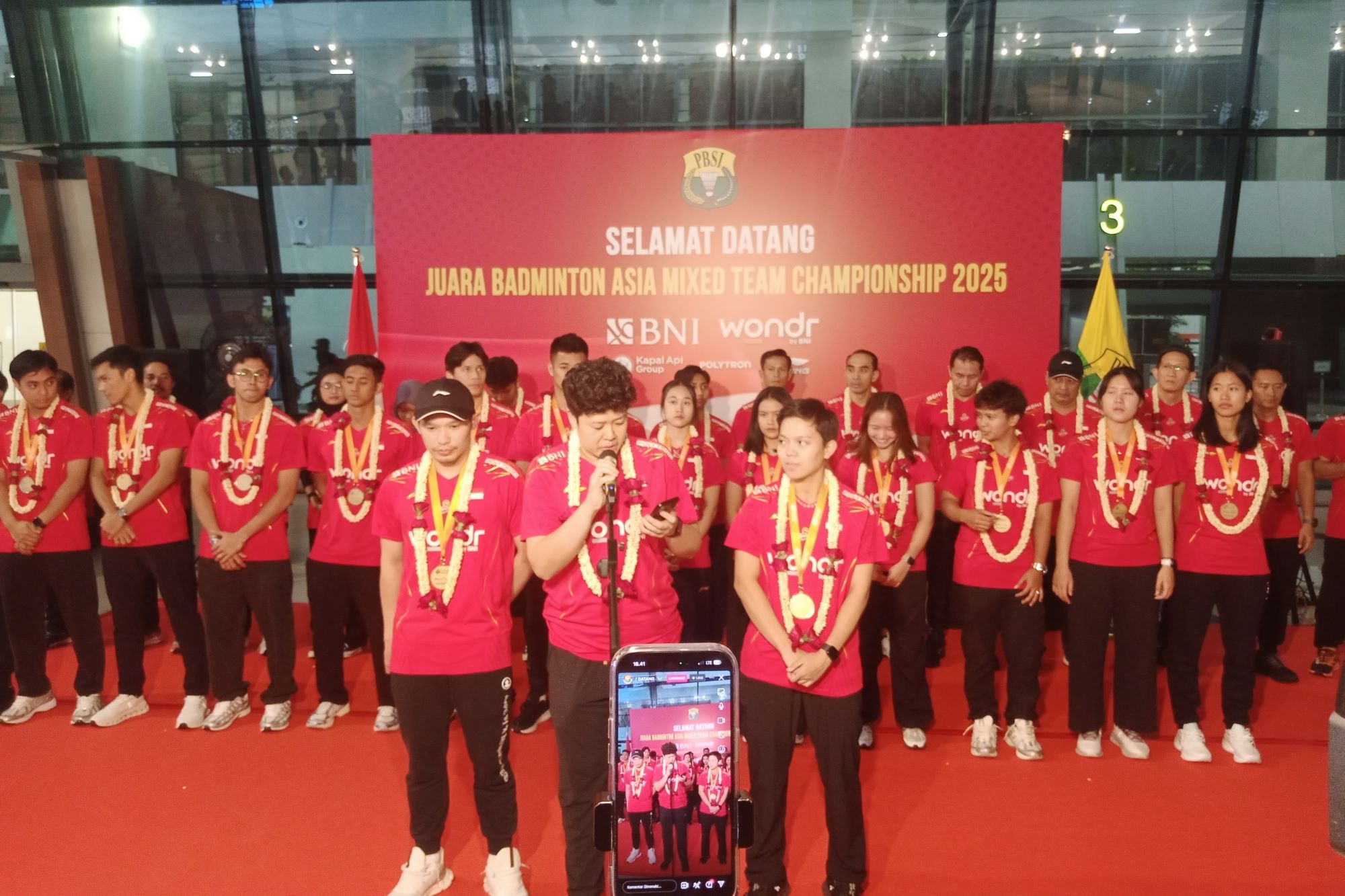 PBSI Sambut Hangat Kepulangan Tim Bulu Tangkis Indonesia
