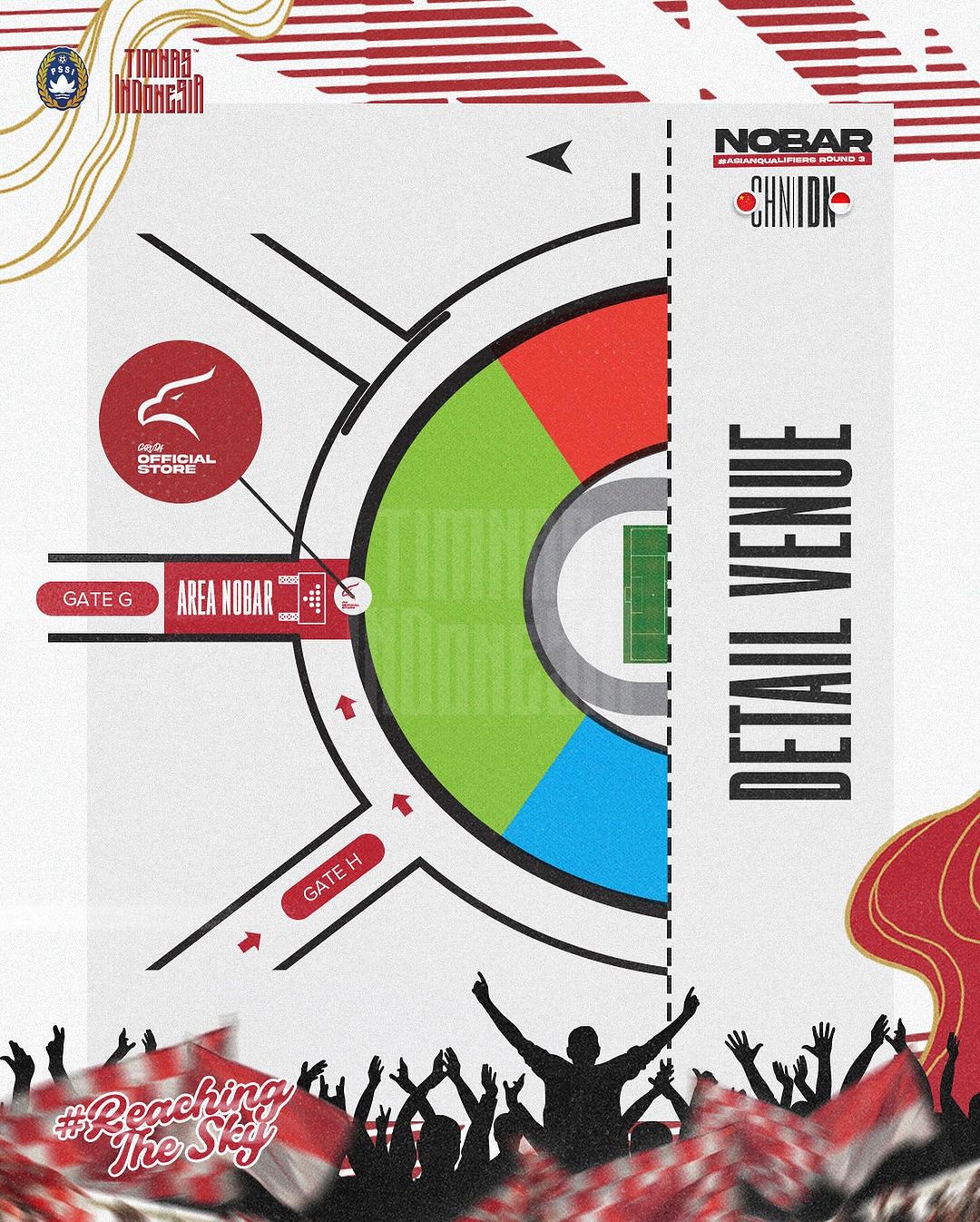 Gratis, Ini Jadwal dan Lokasi Nobar Timnas Indonesia Vs Tiongkok di GBK