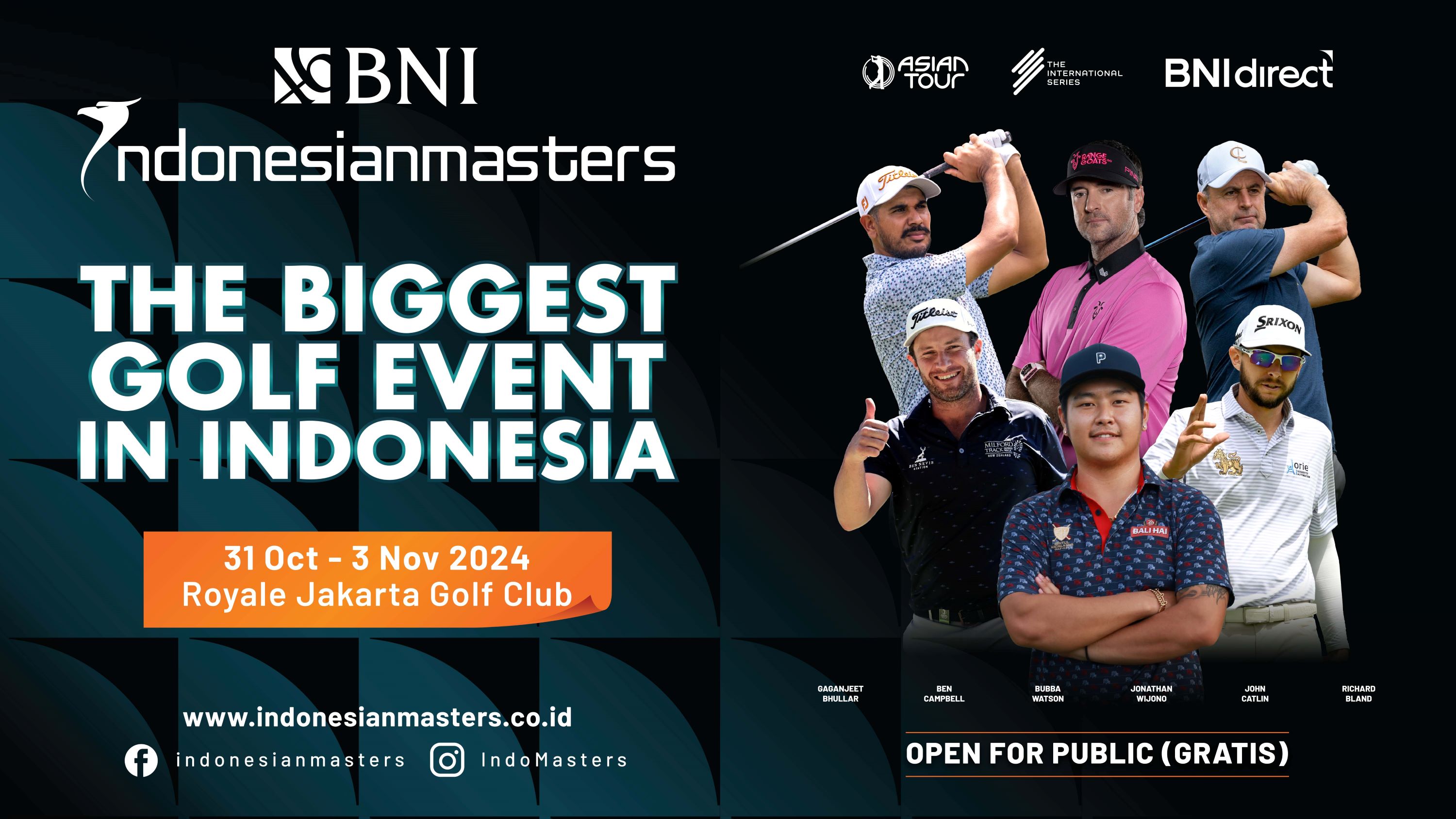 BNI Indonesian Masters 2024 Makin Seru dengan Keikutsertaan Bubba Watson