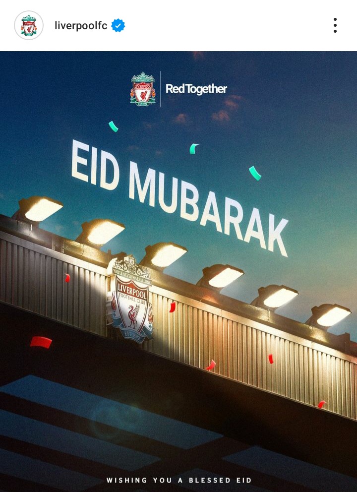 Ucapan Selamat Idulfitri dari Klub-klub Liga Inggris, Ada Liverpool hingga Man City