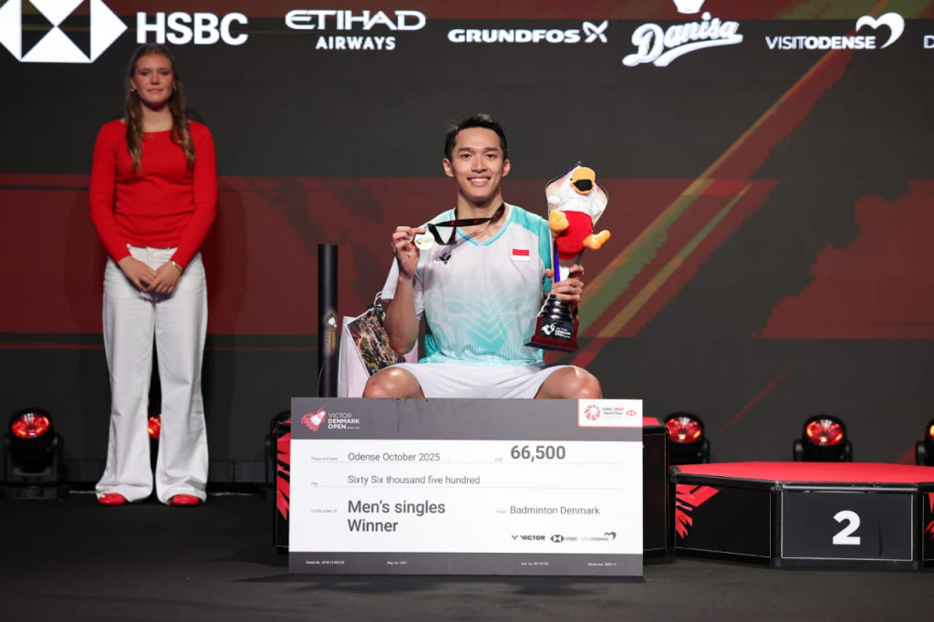 Juarai Denmark Open 2025, Segini Hadiah Uang yang Diraih Jojo