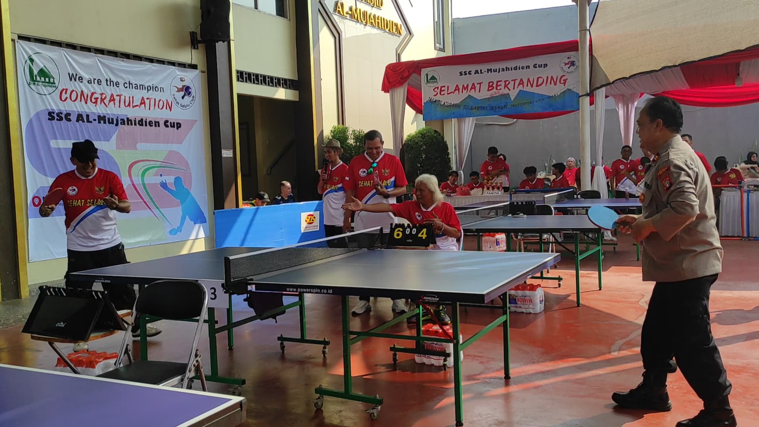Silaturahmi dan Sportivitas Terjaga lewat Turnamen Tenis Meja Mujahidien Cup 2025