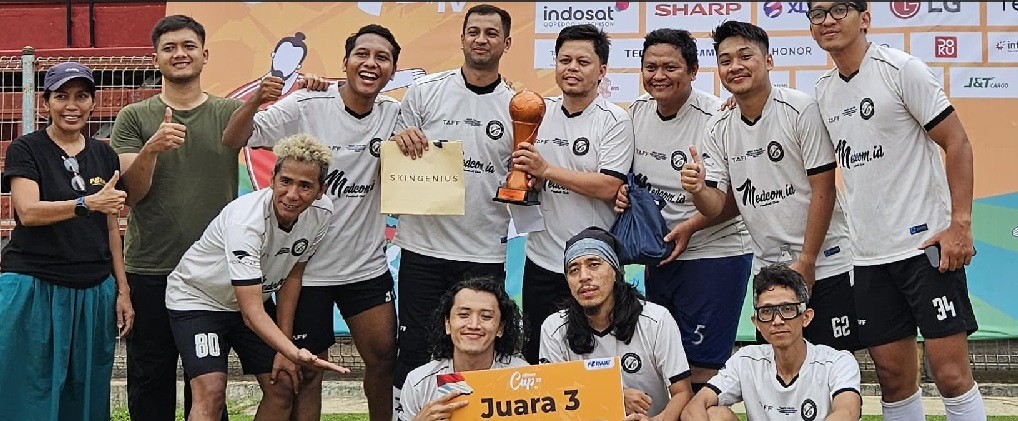 Tim Sepakbola Medcom.id Sabet Juara Tiga di Mini Soccer Forum Antar Wartawan