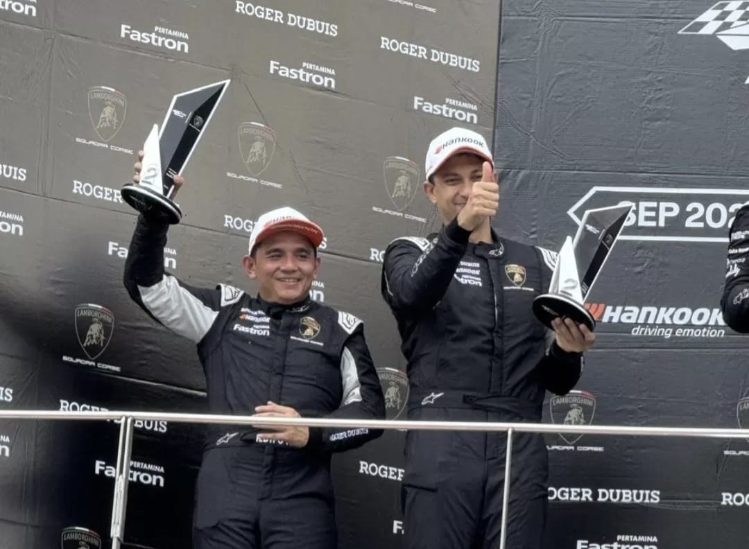 Double P2 di Sepang, Duet Umar-Dypo Jaga Asa Juara Lamborghini Super Trofeo Asia